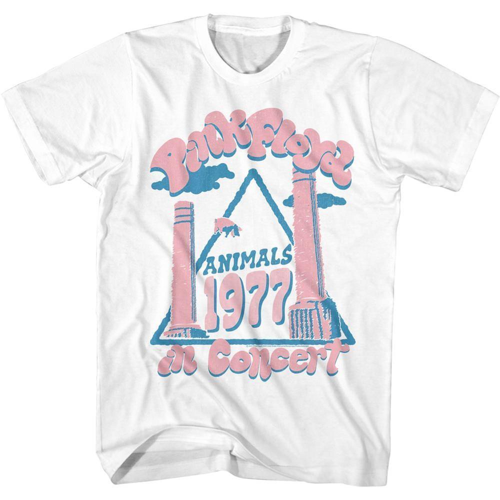 Floyd Animals Concert White Adult T Shirt